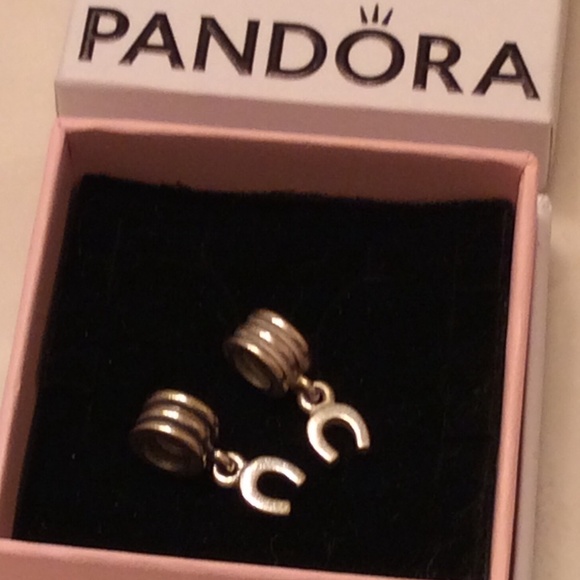 Two Pandora Retired horseshoe charms - Picture 1 of 3